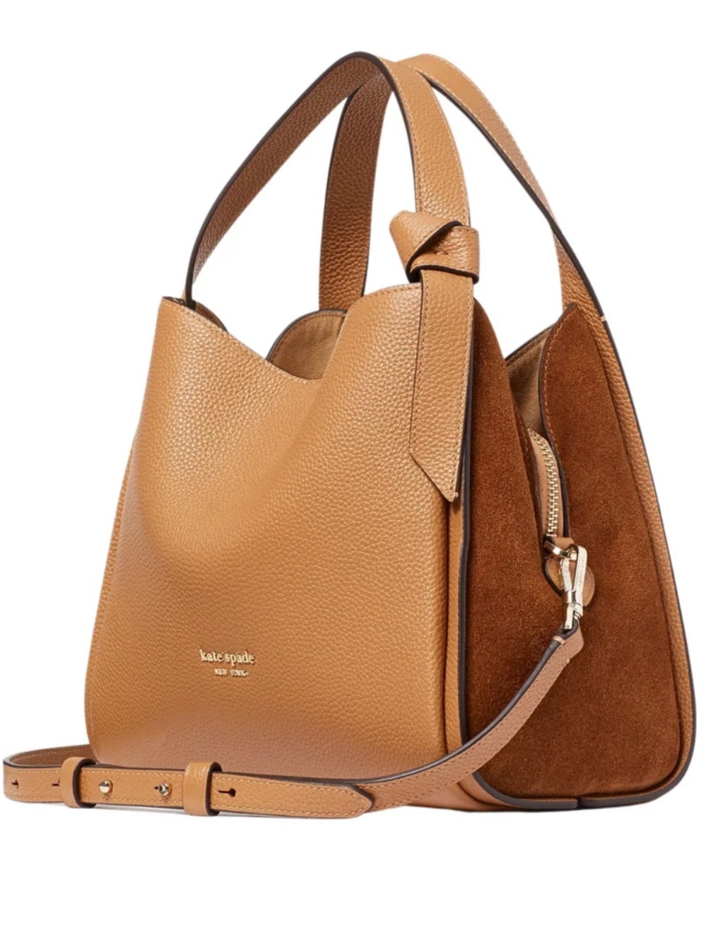 Kate Spade Knott Medium Crossbody - suede